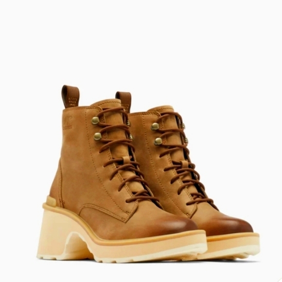 Sorel Shoes - Sorel Hi-Line heel lace boot brown 7.5 NWT
